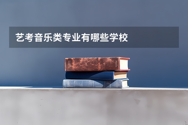 艺考音乐类专业有哪些学校