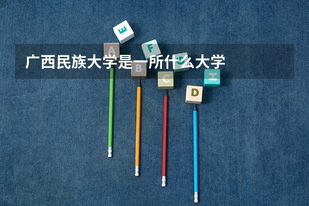 广西民族大学是一所什么大学