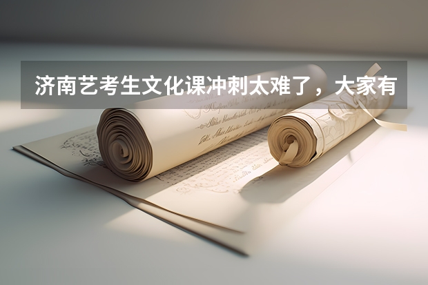 济南艺考生文化课冲刺太难了，大家有什么提分的诀窍吗？