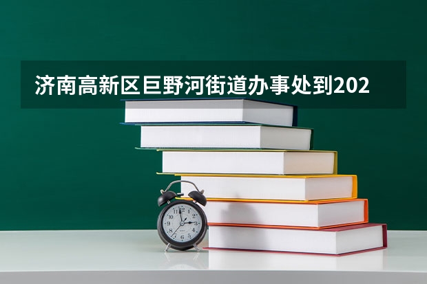 济南高新区巨野河街道办事处到2025年怎么规划的