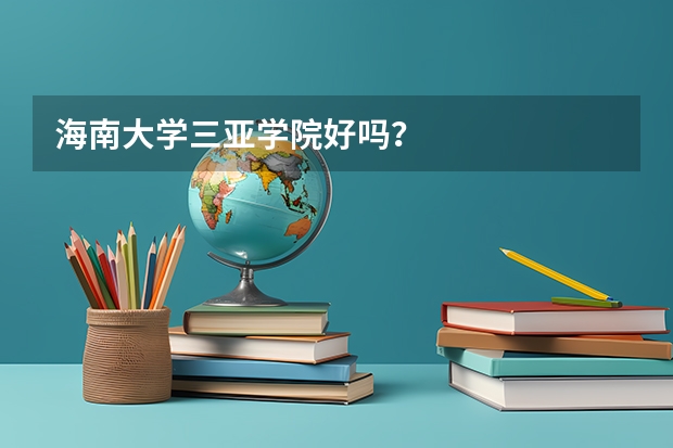 海南大学三亚学院好吗?