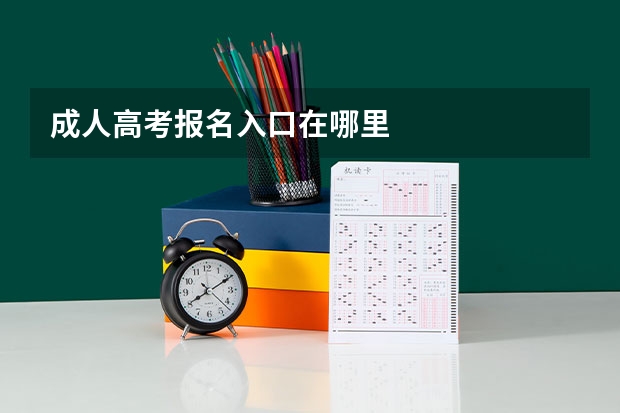 成人高考报名入口在哪里