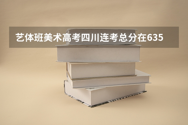 艺体班美术高考四川连考总分在635可以上上海什么大学?