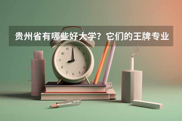 贵州省有哪些好大学？它们的王牌专业是哪些？