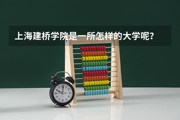 上海建桥学院是一所怎样的大学呢？