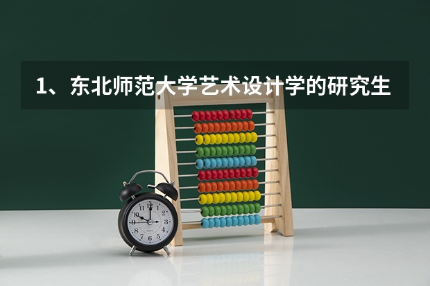 1、东北师范大学艺术设计学的研究生分为几个专业呢