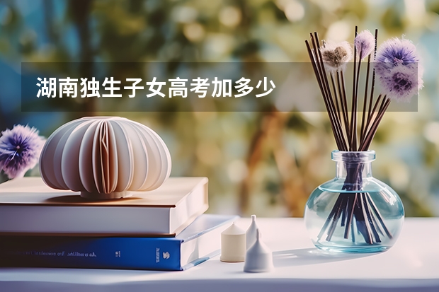 湖南独生子女高考加多少