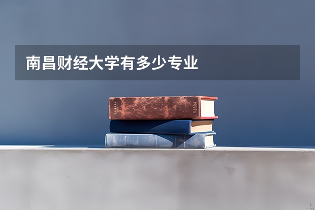 南昌财经大学有多少专业