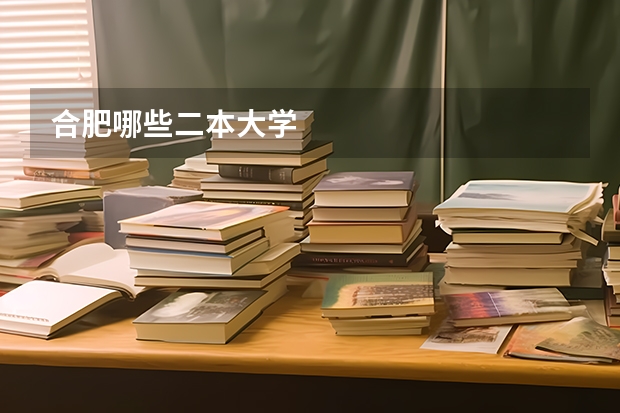 合肥哪些二本大学