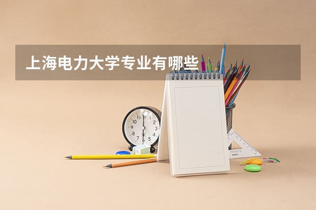 上海电力大学专业有哪些