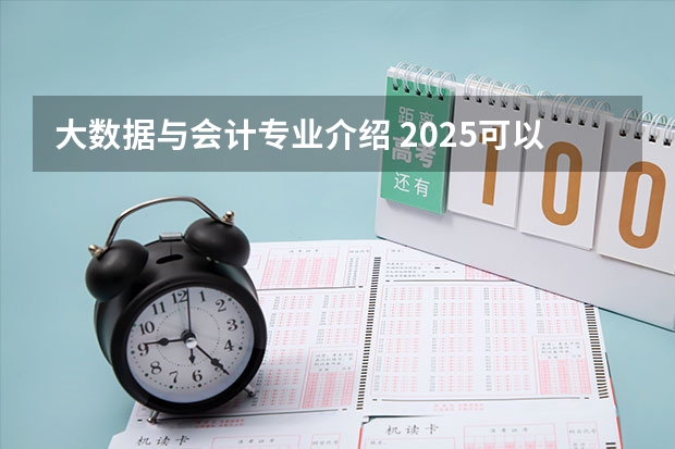 大数据与会计专业介绍 2025可以从事哪些工作
