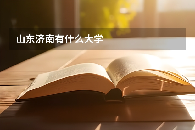 山东济南有什么大学