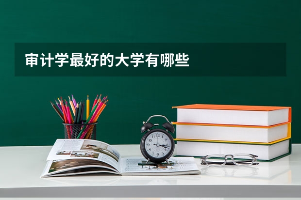 审计学最好的大学有哪些