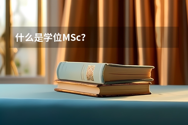 什么是学位MSc?
