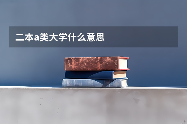 二本a类大学什么意思