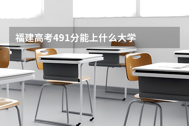 福建高考491分能上什么大学