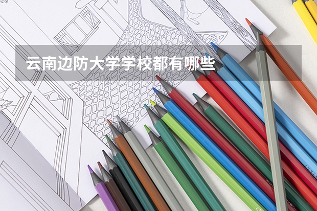 云南边防大学学校都有哪些