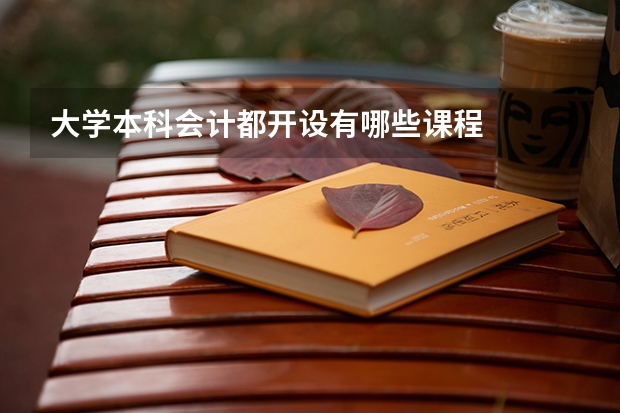 大学本科会计都开设有哪些课程