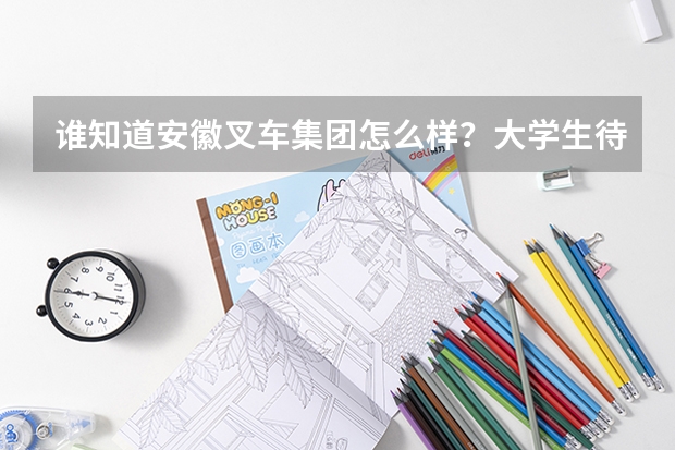 谁知道安徽叉车集团怎么样？大学生待遇怎么样？谢谢
