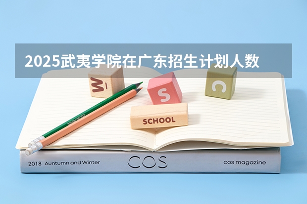 2025武夷学院在广东招生计划人数一览表