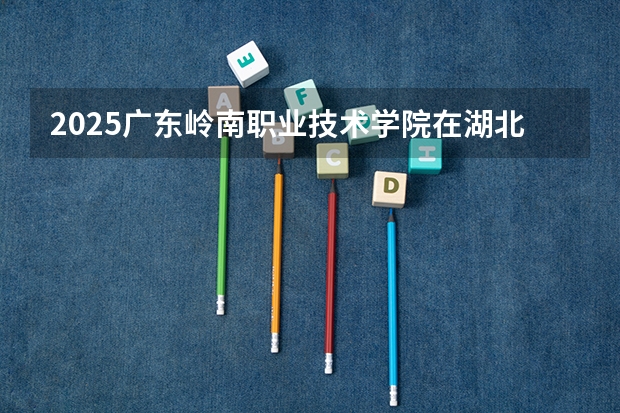 2025广东岭南职业技术学院在湖北招生计划一览表