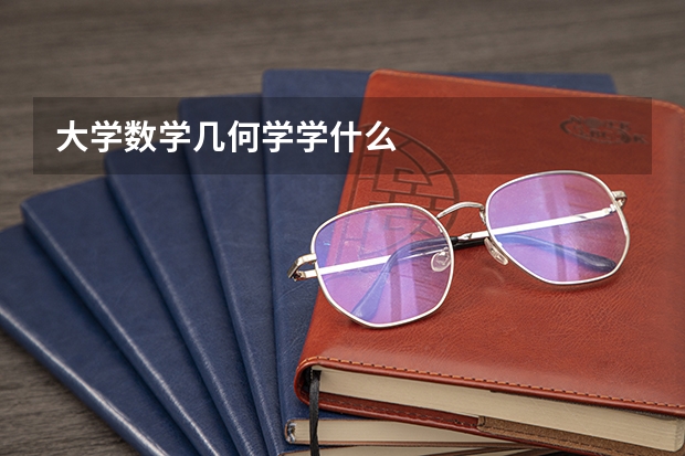 大学数学几何学学什么
